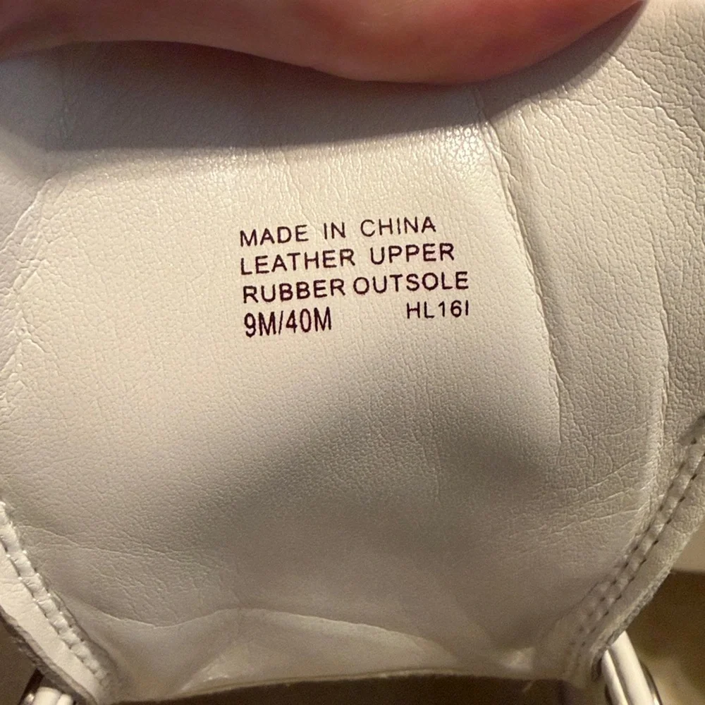 Michael Kors Women’s White Leather Sneakers, Size 9M